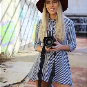 Pin stripped dress